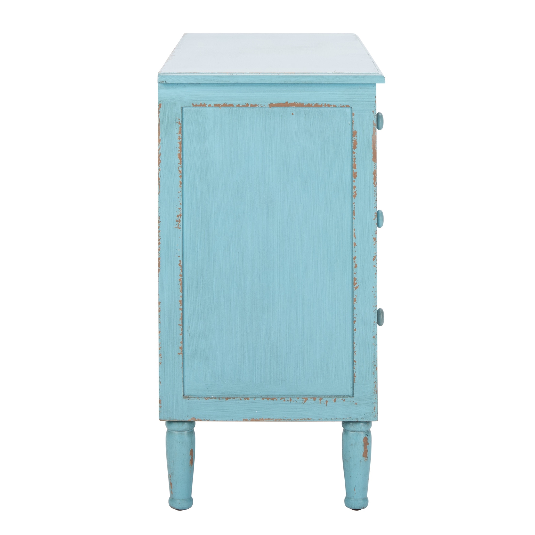 Safavieh american homes collection tablet distressed blue 3 drawer chest cheap