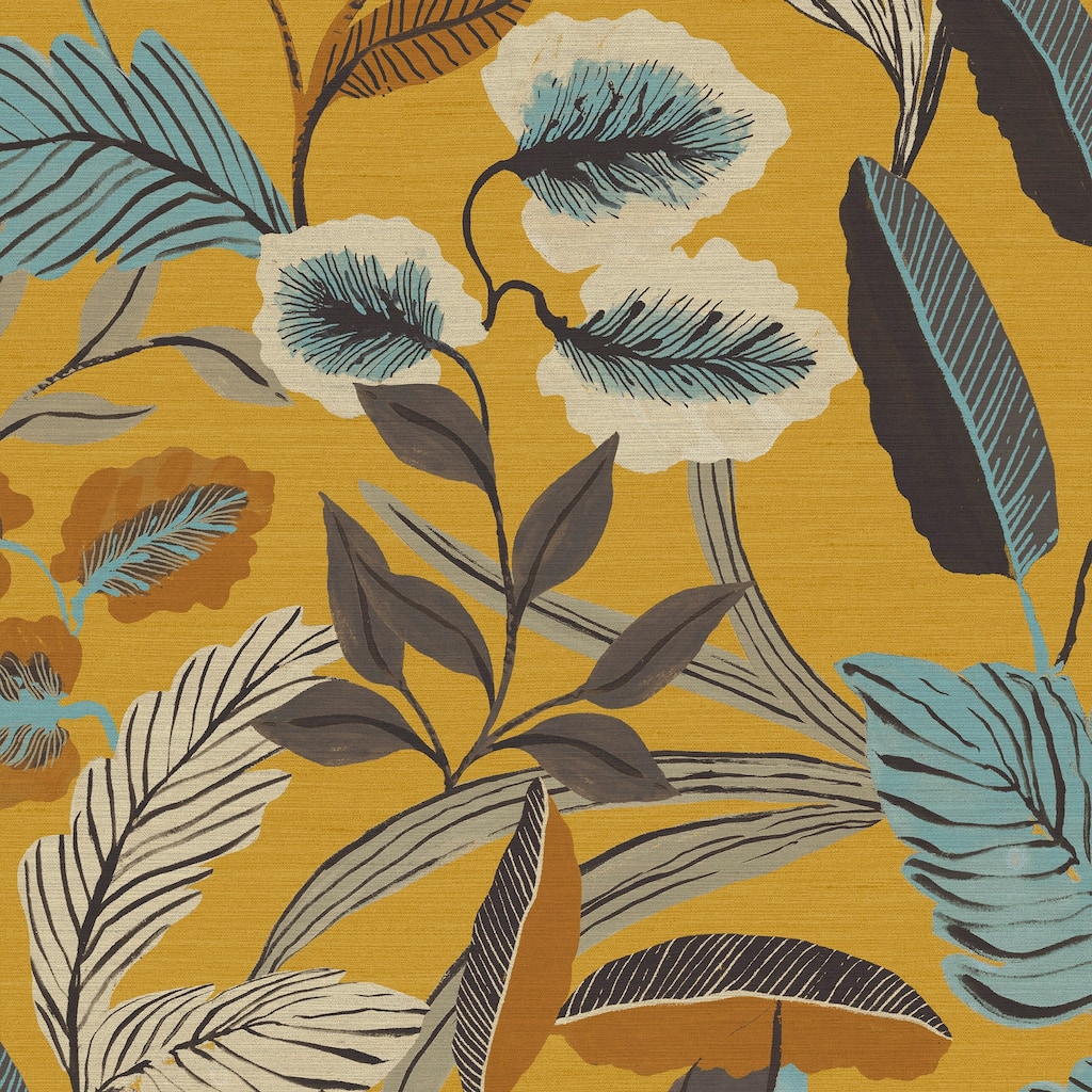 Sublime Paradise Arts Ochre Wallpaper