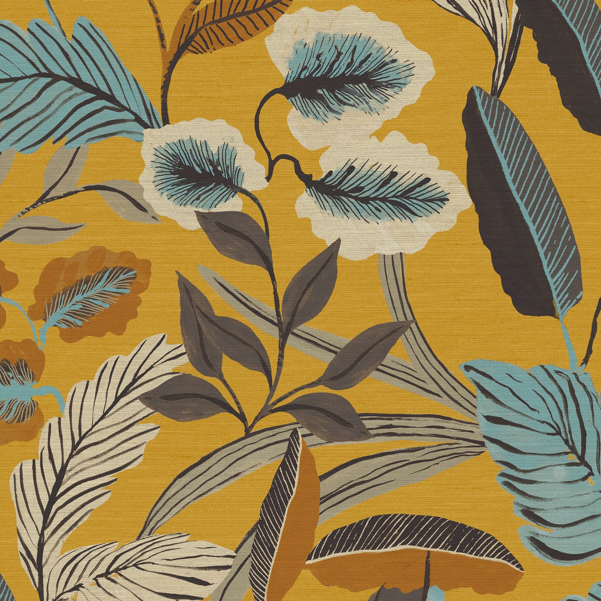 Sublime Paradise Arts Ochre Wallpaper