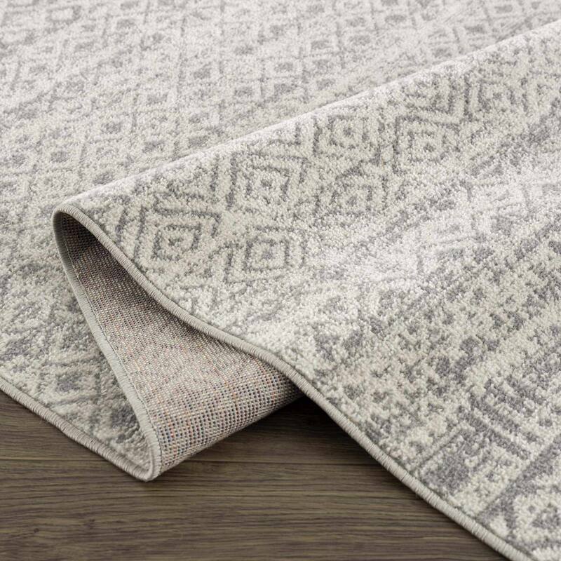 Hauteloom Askeaton Hallway, Kitchen Machine Washable Runner Rug - Teal, Blue, Gray - 2'7" x 7'3"