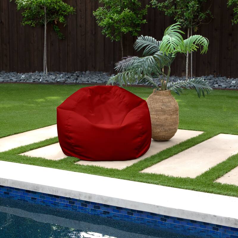 Sorra Home Bean Bag Chair - 30 x 30 x 20 inches - Crimson