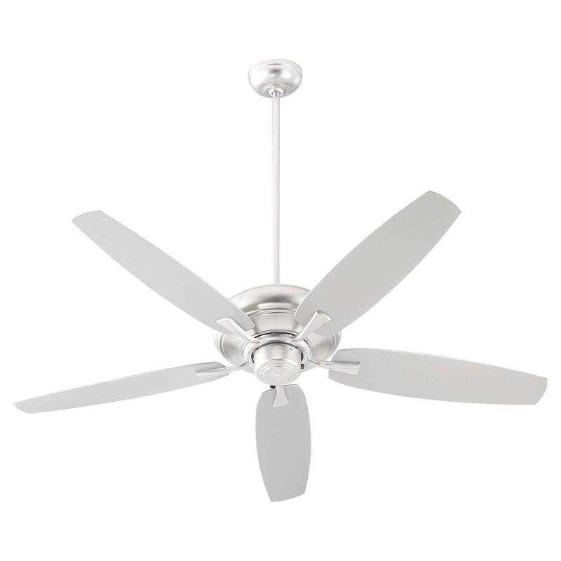 Quorum International 190565 Apex Patio 56" 5 Blade Indoor Ceiling Fan - Satin Nickel