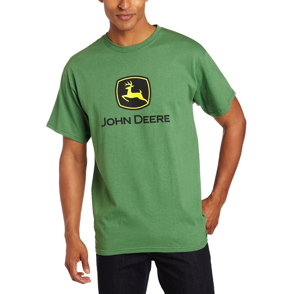 Shop John Deere 13000000gr04 Men S Short Sleeved Logo T Shirt Green Medium On Sale Overstock 25409708