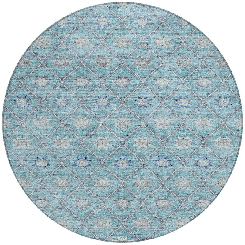 HomeRoots Floral Transitional Rectangle Outdoor Rug
