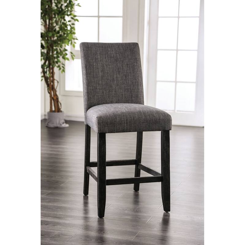 Set of 2 Counter Height Dining Chairs - Gray