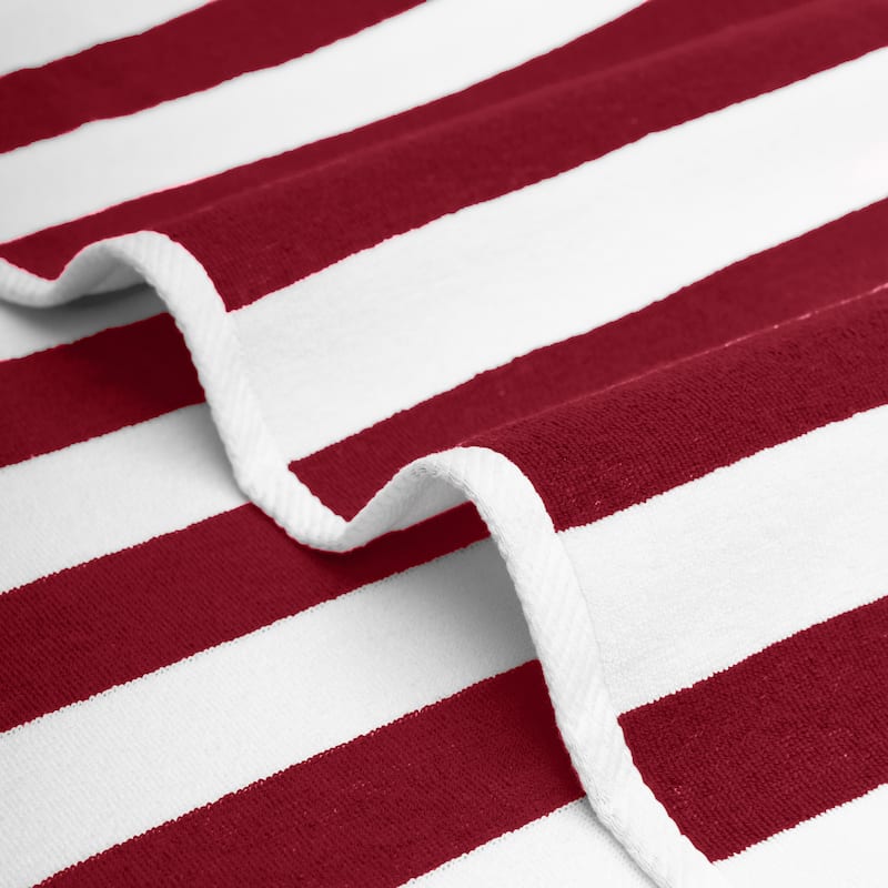 American Soft Linen,100% Cotton 4 Pack Beach Towels, 30 x 60 Cabana Striped Pool Towels