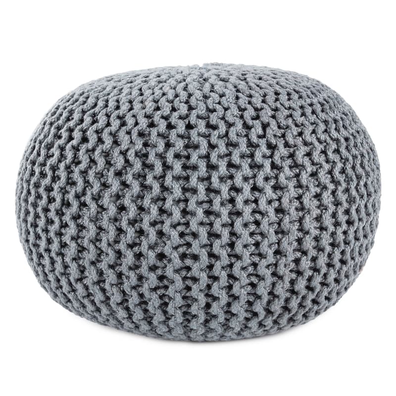 Asilah Indoor and Outdoor Round Pouf - 20"X20"X14"