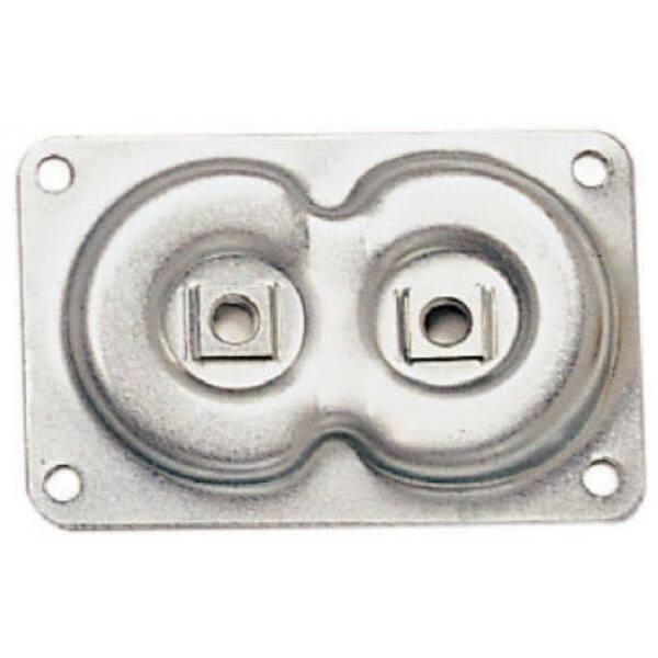 Silver Dual Top Plate Hardware Silver Dual Top Plate Hardware