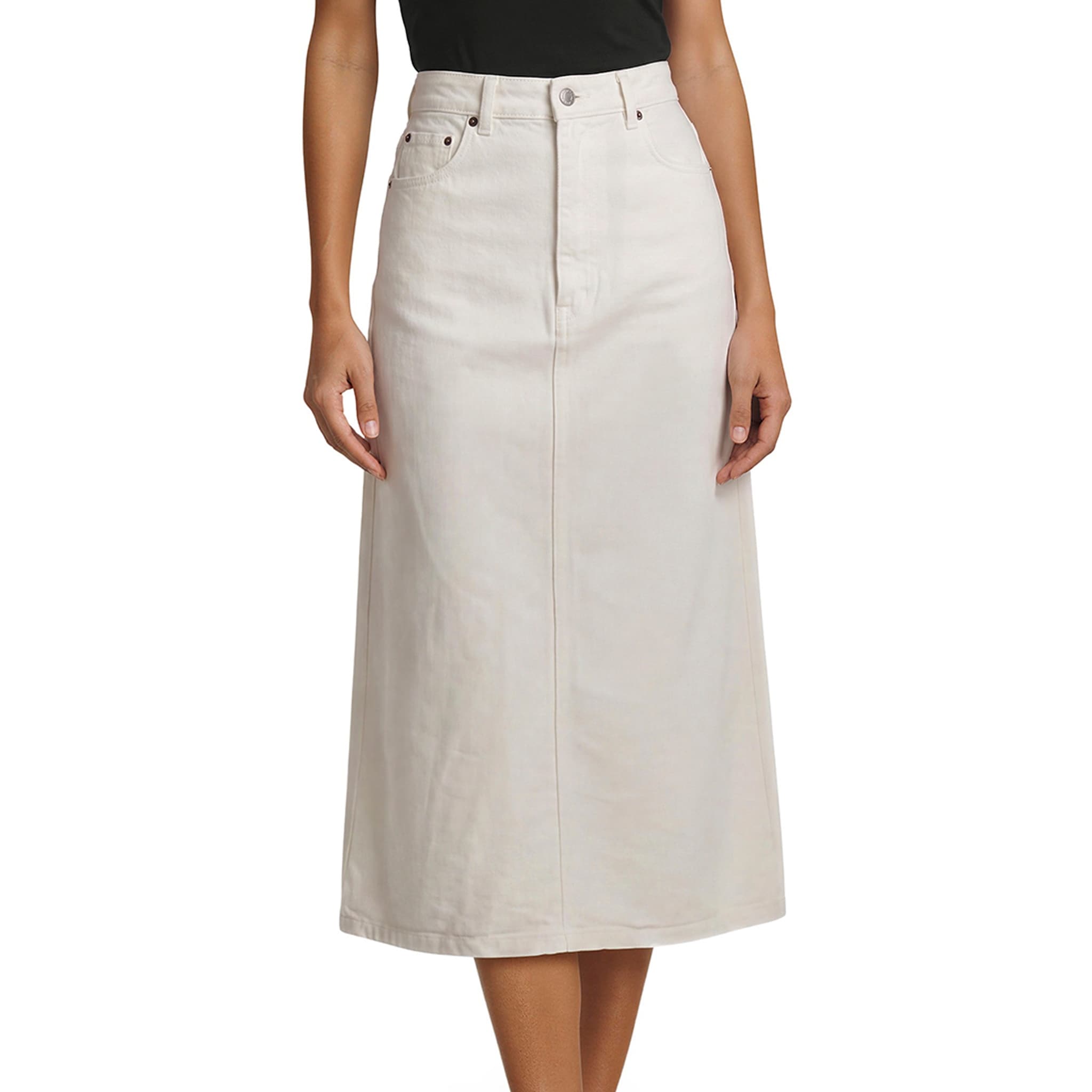 Prada High-rise Denim Skirt