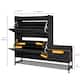 Moasis Farmhouse Shoe Storage Cabinet with 2 Flip Drawers for 16 Pairs Entryway Shoe Storage with Shoe Bench