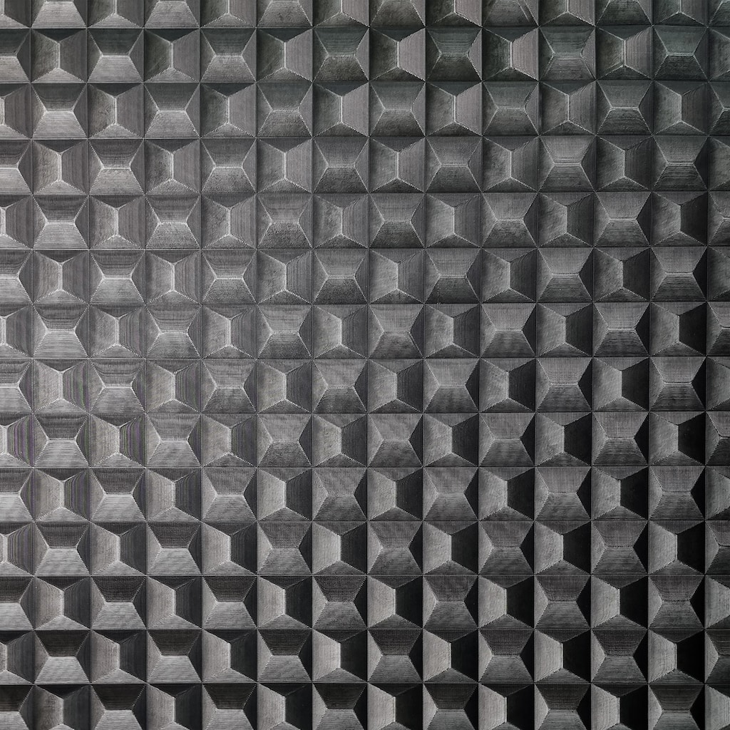 Fine Decor Romero Black 3D Geometric Wallpaper