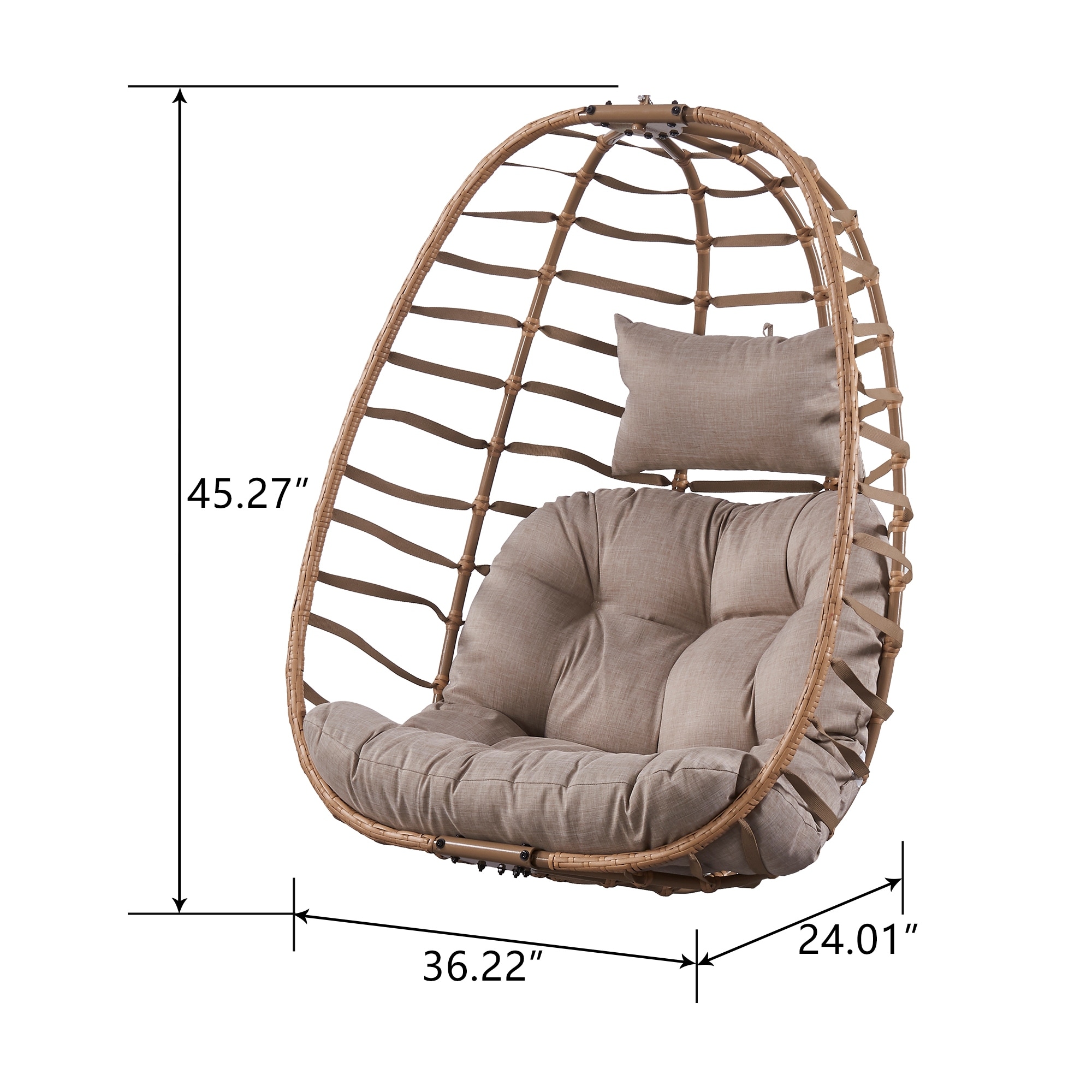 Hanging egg best sale chair without stand