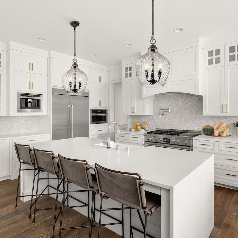 Golden Lighting Adeline 3-light Pendant in Matte Black - 3 Light Pendant