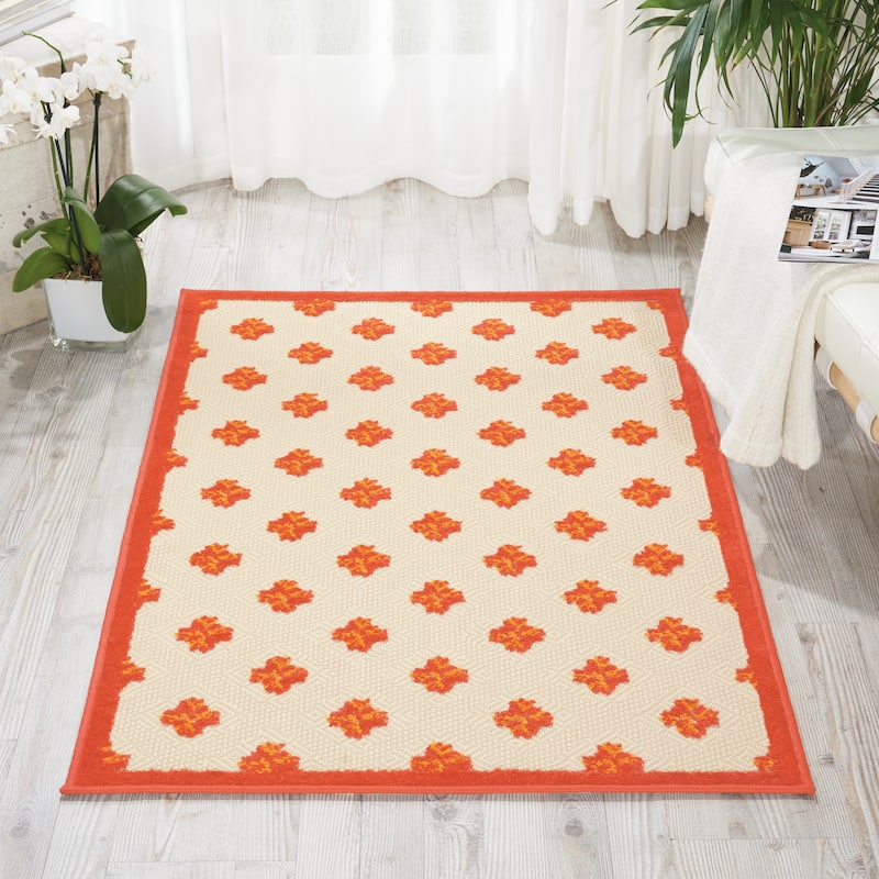 Nourison Aloha Blossom Indoor/Outdoor Area Rug
