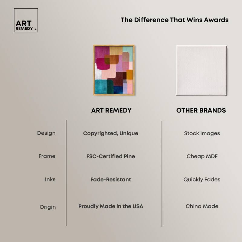 Color Block Cadence III Canvas by Art Remedy