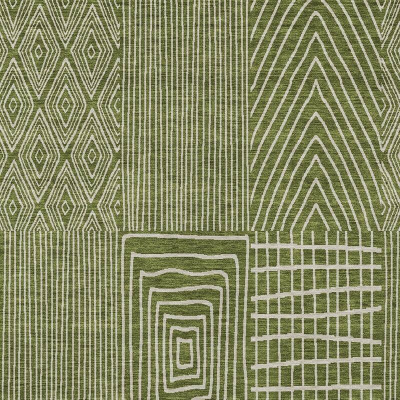HomeRoots Geometric Transitional Rectangle Outdoor Rug
