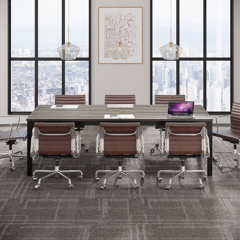 78.74" Large Rectangle Conference Table, Office Meeting/Seminar/Business Table Desk for Office Boardroom & Meeting Room