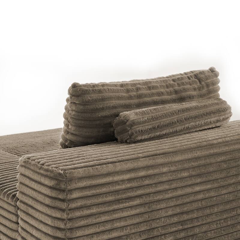 Cathy 82" W No Assembly Required Chaise Sofa Lounge Sectional Couch