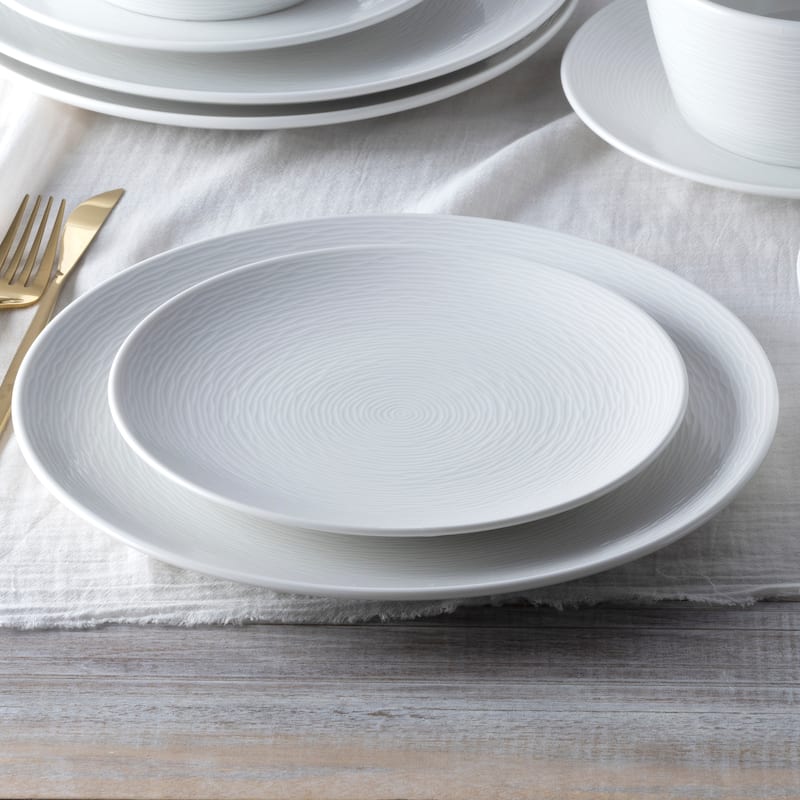 Noritake Colorscapes Swirl Set Of 4 Coupe Dinner Plates, 11"