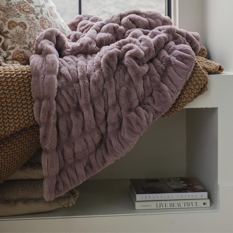Minky Designs Luxuriously Soft Chic Minky Faux Fur Blankets