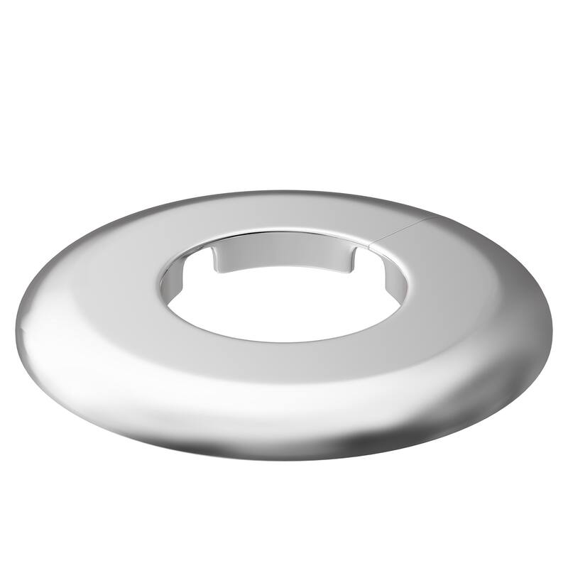 PROFLO PFSEK 4-3/8" Plastic Escutcheon Plate - Chrome - Chrome