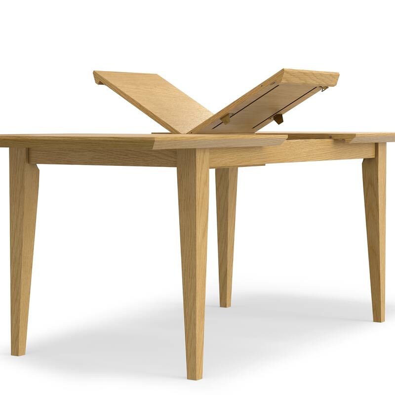 WyndenHall Fairway Extendable Dining Table in Oak - 76 inches wide