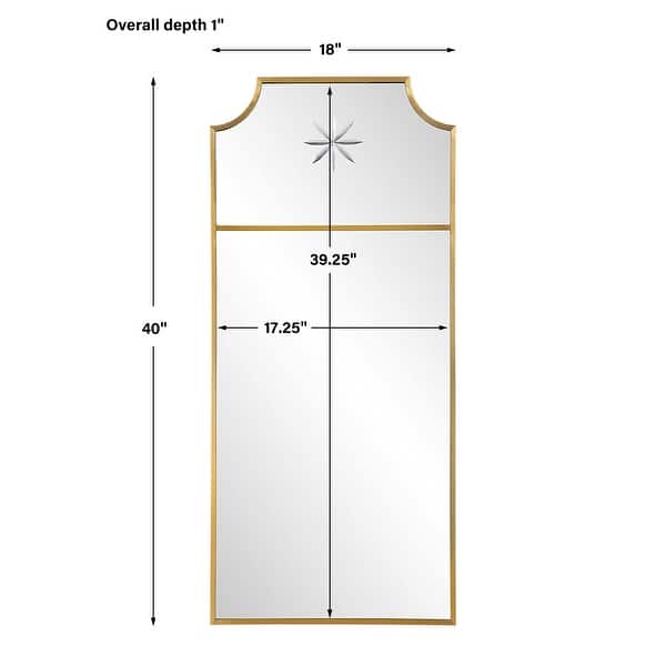 Uttermost Caddington Tall Brass Mirror