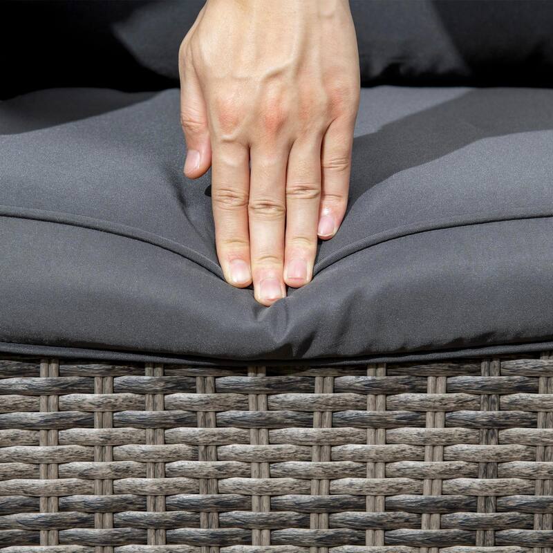 360° Rotation, Rocking Patio Bistro Set, Outdoor Porch Furniture