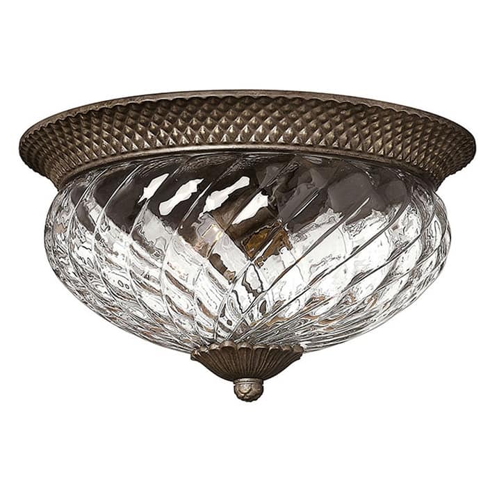 Hinkley Lighting 3 Light Indoor Flush Mount Ceiling Fixture from the - Pearl Bronze