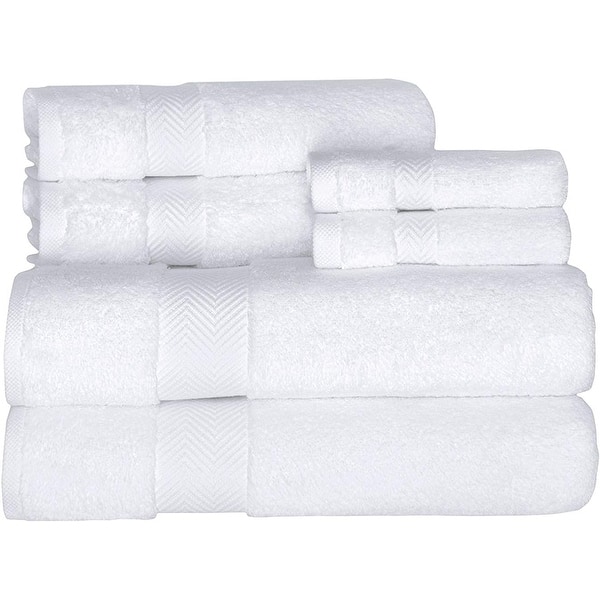 Towels Beyond Becci Collection Turkish Cotton Bathroom Towel Set - Luxury and Soft Bath Towel (Set of 6) - White
