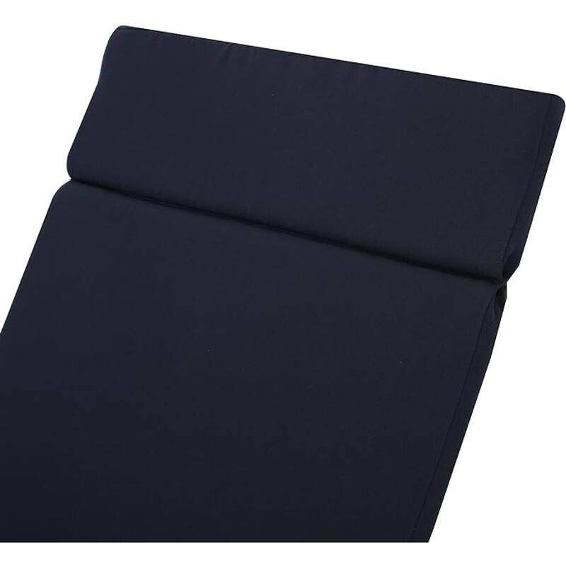 Roomfitters Salem Outdoor Chaise Lounge Cushion with Ties, Water Resistant, Patio Pad