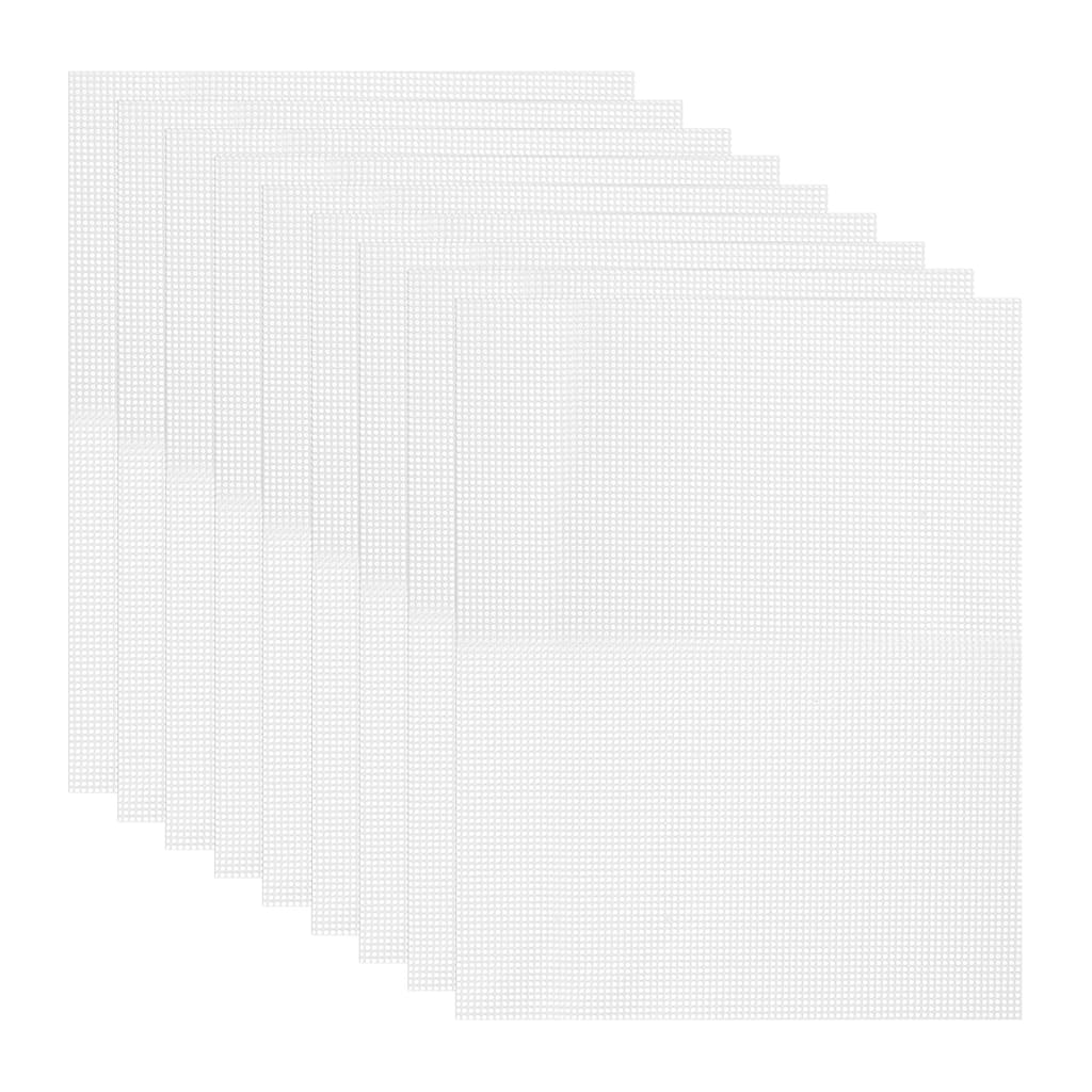 9 Pcs 19.5 x 14.6" Silicone Dehydrator Sheets Fruit Dryer Mesh Mat, White