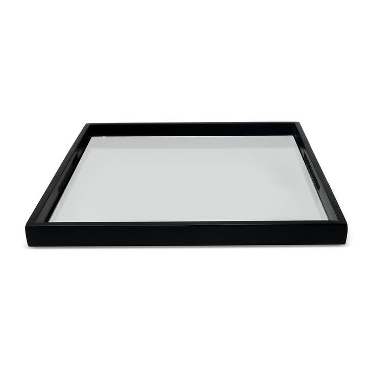 Large Square Mirror Tray with Handles, Available in 3 Colors and Sizes