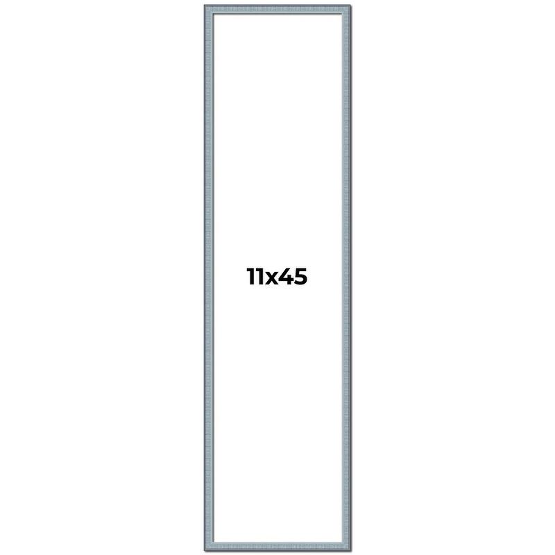 11x45 Frame Rustic Sky Blue Solid Wood Picture Frame | 0.75 Inch