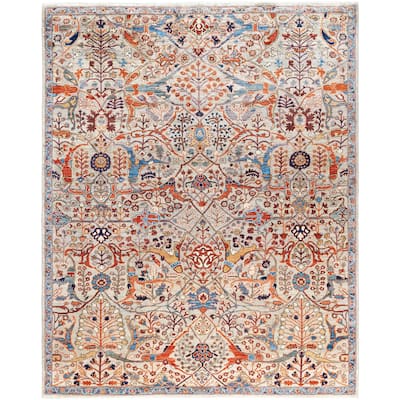 Serapi One-of-a-Kind Hand-Knotted Area Rug - Gray - 8' 0" x 9' 10"