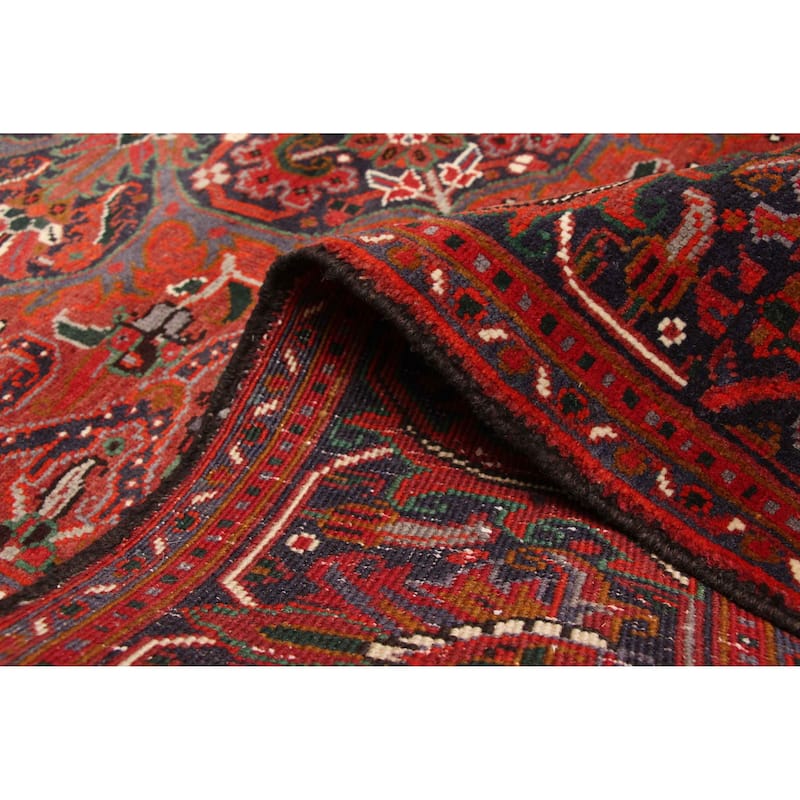 ECARPETGALLERY Hand-knotted Sarabi Dark Red Wool Rug - 6'8 x 9'6