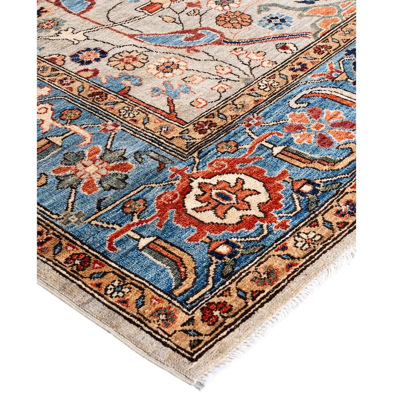 Serapi One-of-a-Kind Hand-Knotted Area Rug - Gray - 8' 3" x 9' 9"