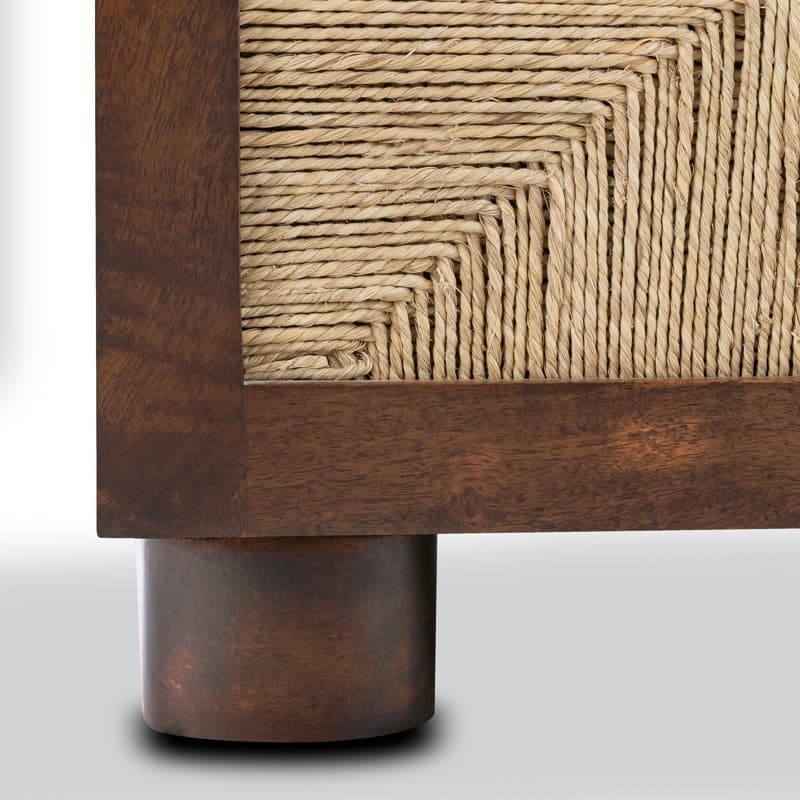 Edgemod Bali Mango Wood Nightstand in Acorn Brown