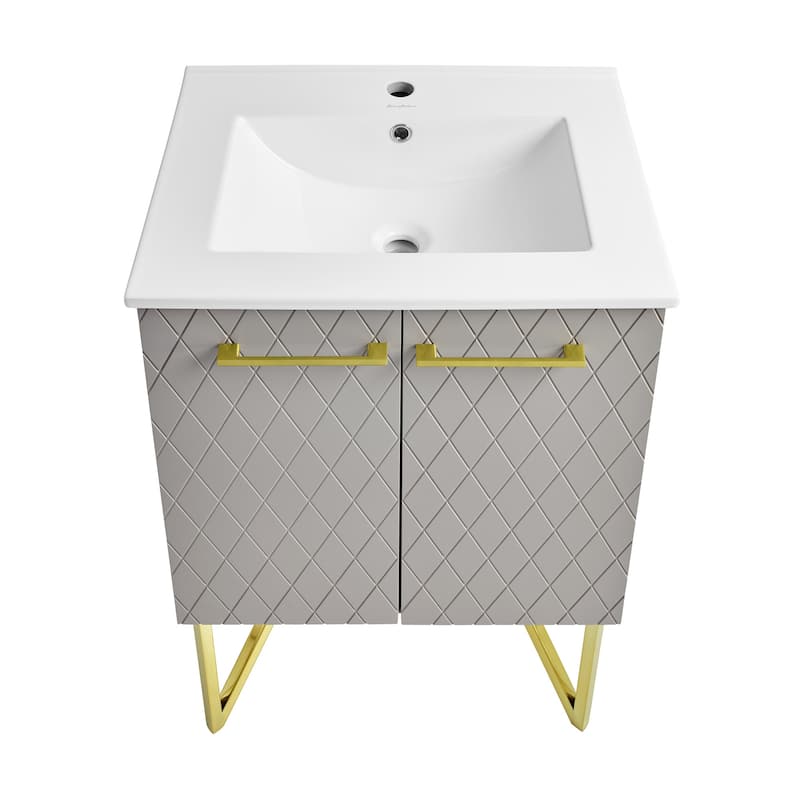 Swiss Madison SM-BV257 Annecy 24" Free Standing Single Basin Vanity