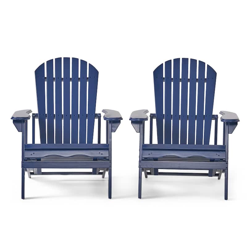 Hayle Reclining Wood Adirondack Chair (Set of 2) by Christopher Knight Home