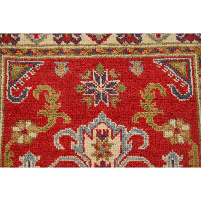 Kazak Oriental Runner Rug Hand-Knotted Wool Carpet - 2'1" x 9'11"