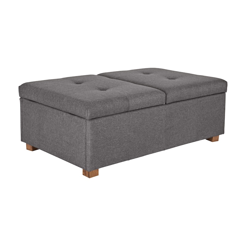 Yves Double Storage Ottoman Bench