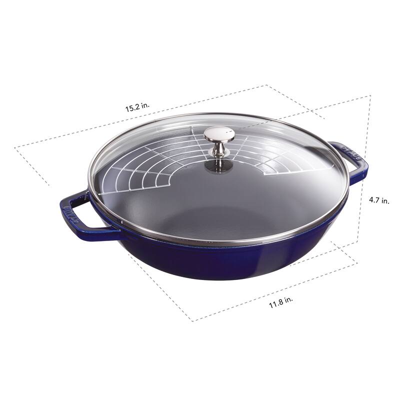 STAUB Cast Iron 4.5-qt Perfect Pan