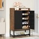 preview thumbnail 4 of 3, Shoe Storage Cabinet with Door for Entryway