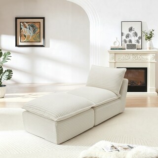 Modern Corduroy Cloud Sofa, Suitable for Small Space