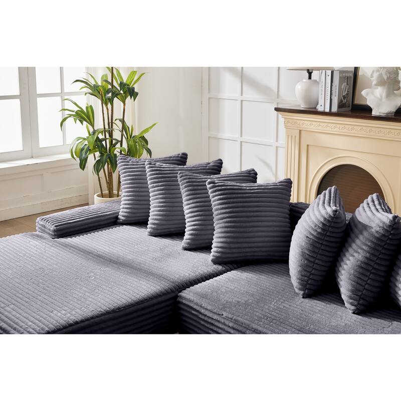 Convertible Corduroy Sofa Bed, Foldable Floor Couch, Space-Saving Sleeper Mattress Sofa, Multi-Functional Folding Bed