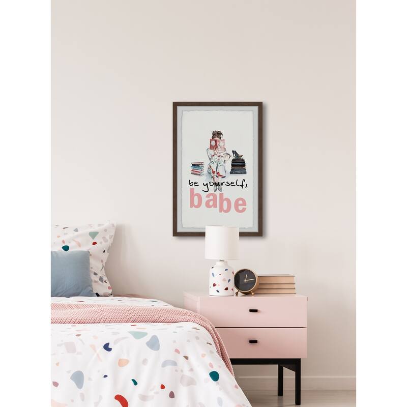 Be Yourself Babe IV Framed Wall Art, Elegant Home Touch - Sophisticated Artwork for Refined Décor