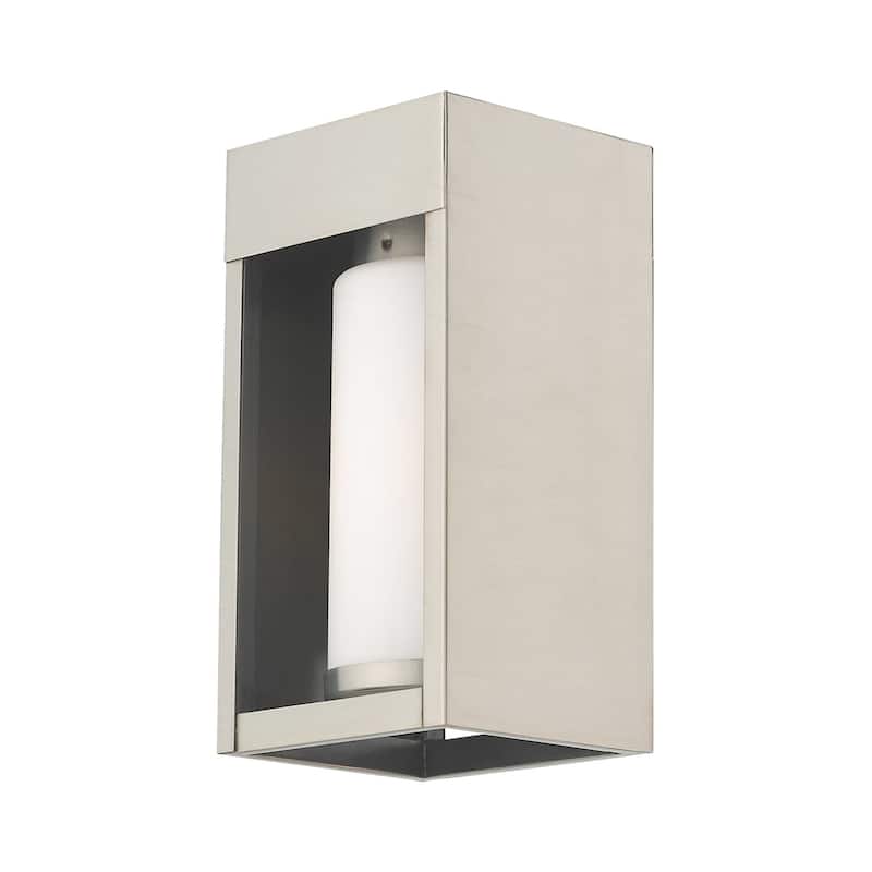 Livex Lighting Bleecker Single Light 9" Tall Outdoor Wall Sconce