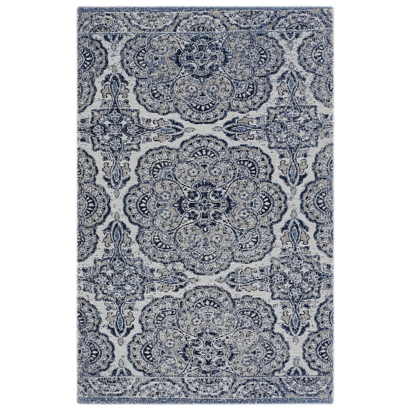 RugSmith Multi Colorblock Geometric Anti-Fatigue Kitchen Mat, 20" x 36" - 20" x 36"
