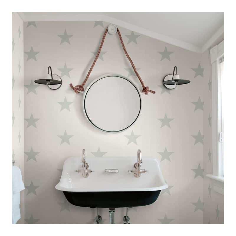 Chesapeake Mcgraw Teal Stars Wallpaper - 20.5 x 396 x 0.025